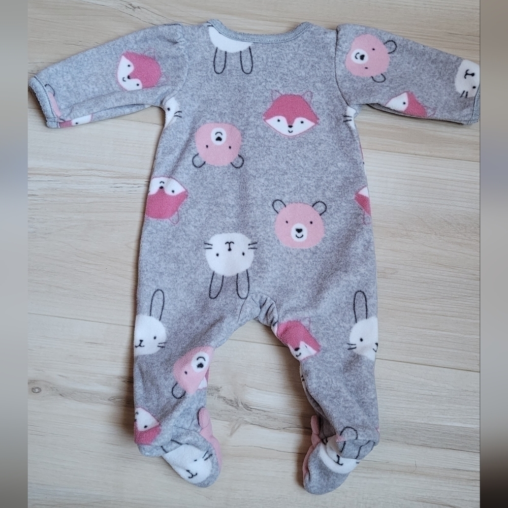 Easter Bunny onesie and baby bib set newborn pink grey carters - Picture 7 of 13
